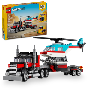 Lego CR Flatbed Tr w Heli 31146