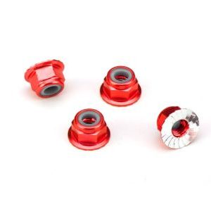 1747A Flanged Lock Nuts Red