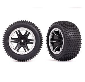 3772X, Rustler, RXT 2.8 tires, Back Wall