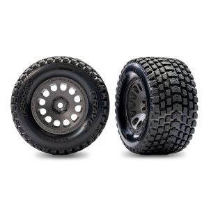 10775-GRAY Tires and Wheels for Mini XRT